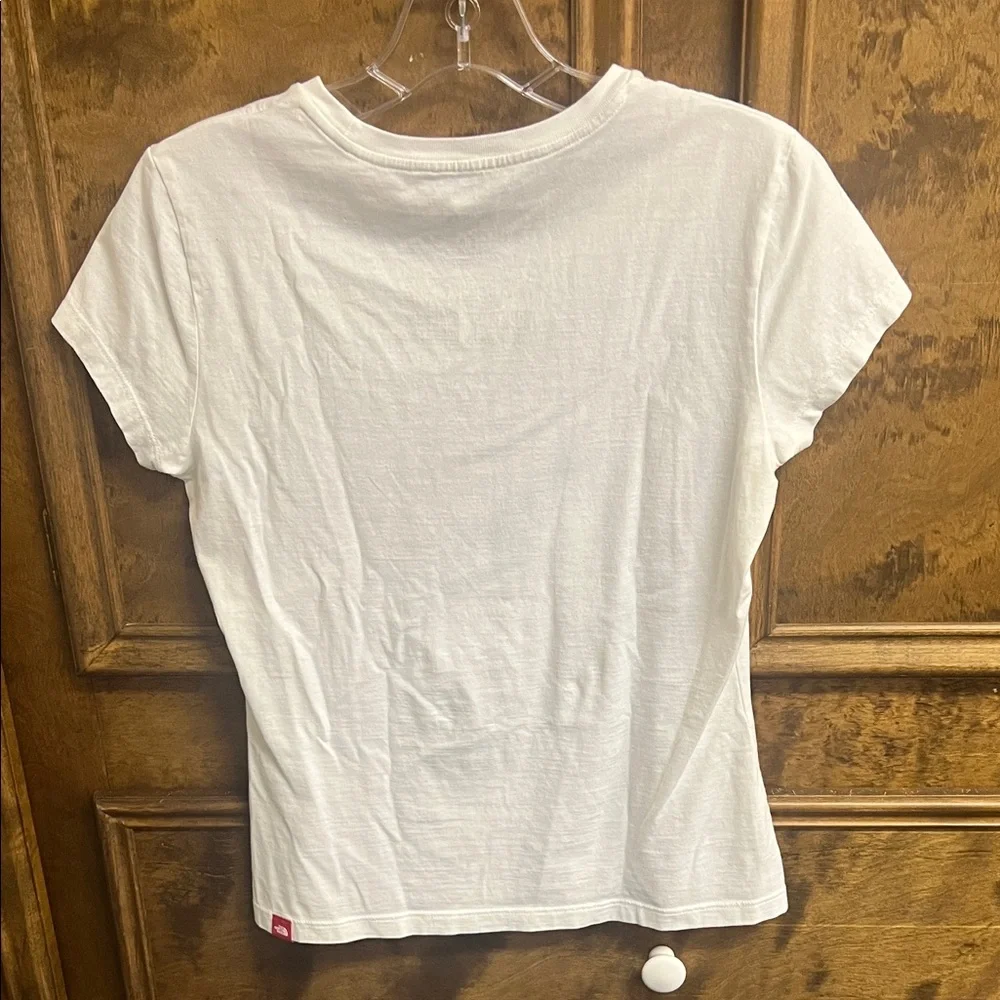 The North Face Women's Tee with Pink Floral Design - Picture 3 of 4